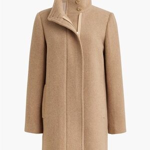 Jcrew Factory city coat with button neck